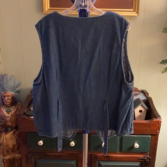 Bobbie Brooks denim button up vest XL 16-18 - Picture 3 of 13